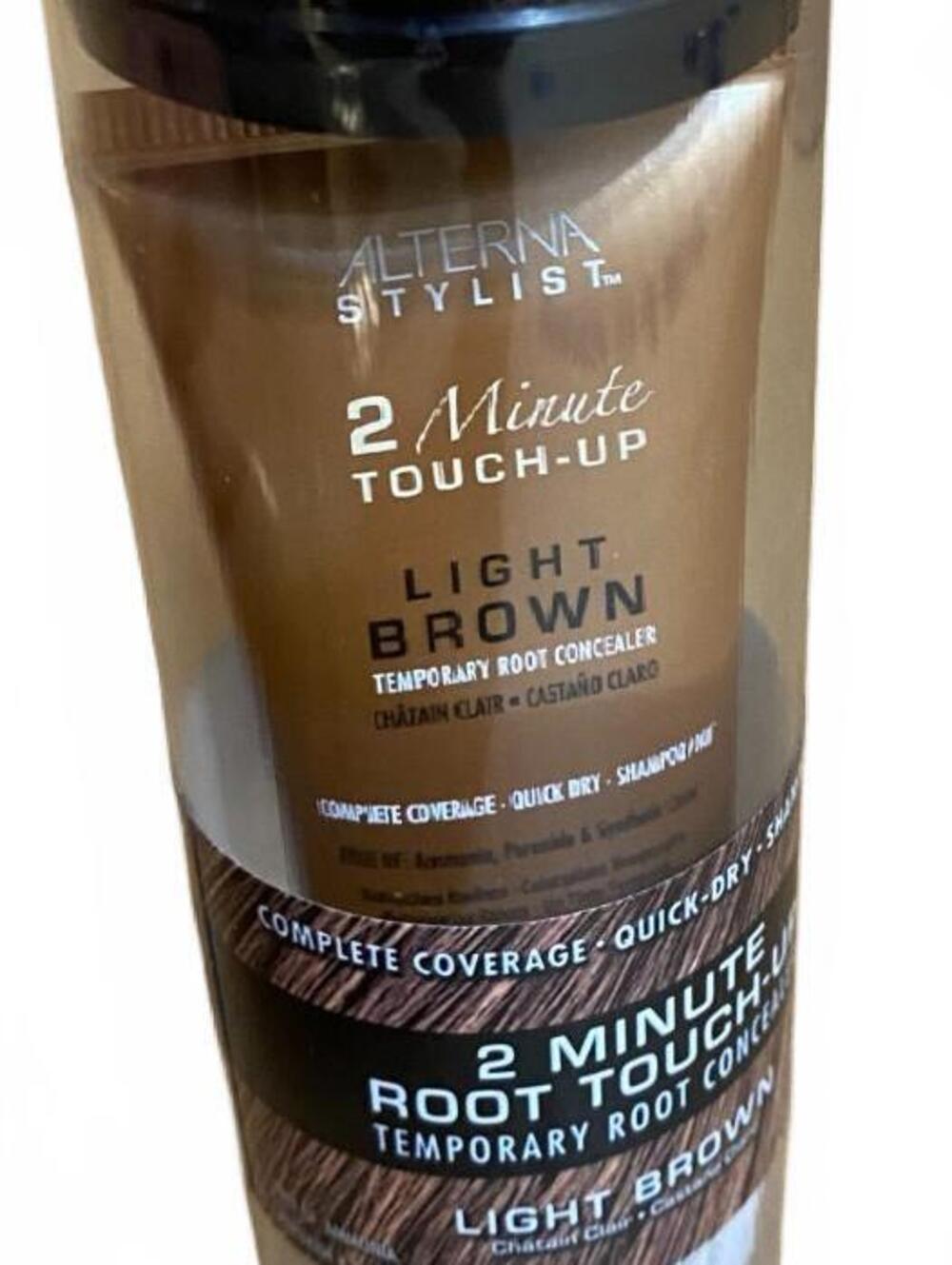 NEW Alterna Stylist 2 Minute Root Touch-Up Temporary Root Concealer Light Brown